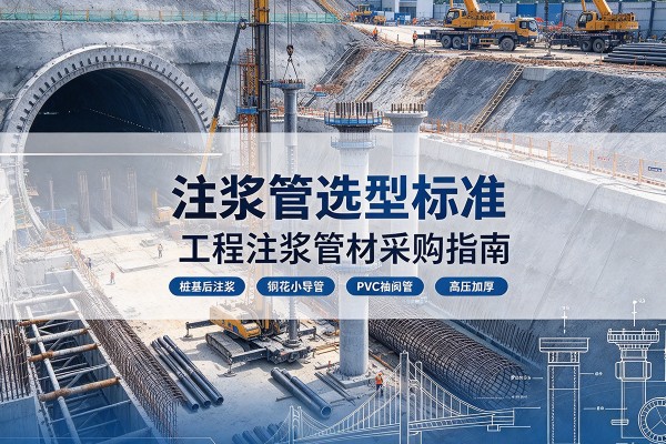 迎泽注浆管选型标准