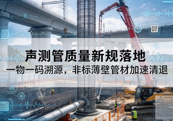 迎泽声测管质量新规落地，一物一码溯源，非标薄壁管材加速清退